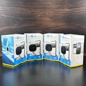 myQ Smart Indoor Camera Full HD 1080p WiFi Home Security myQ-C13AXXW New 4 Pack
